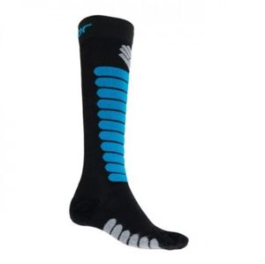 SENSOR ponožky Zero Merino čierna / modrá 17200091 6/8 UK